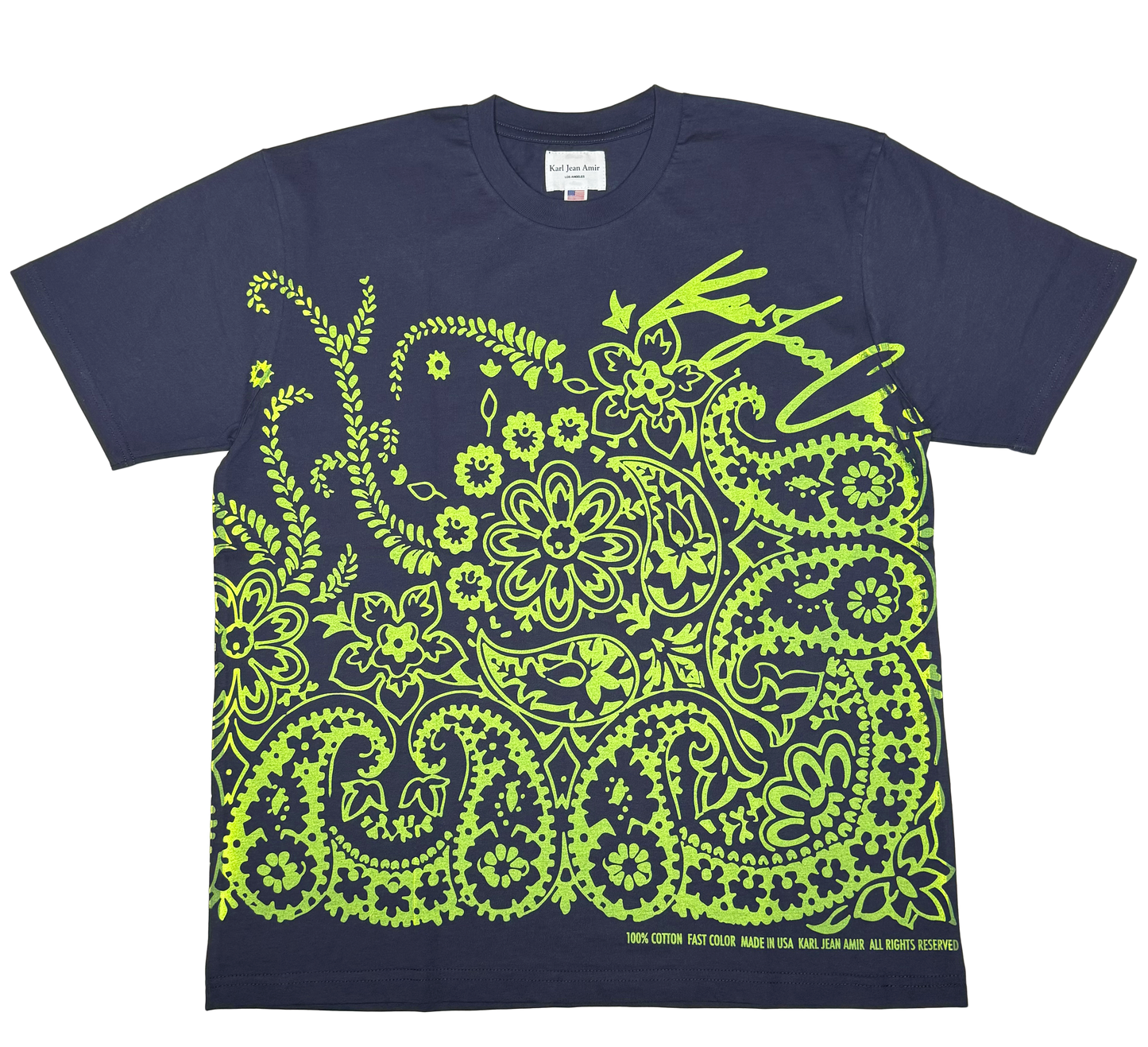 Paisley Tee Navy