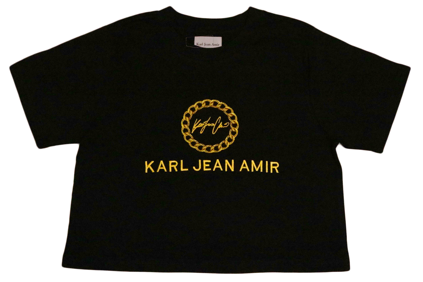 Cuban Link Crop Black