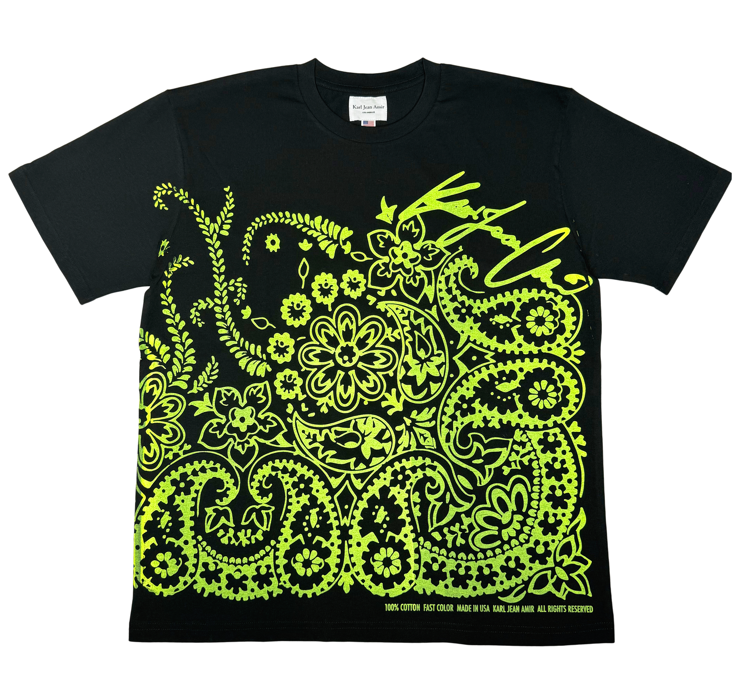 Paisley Tee Black