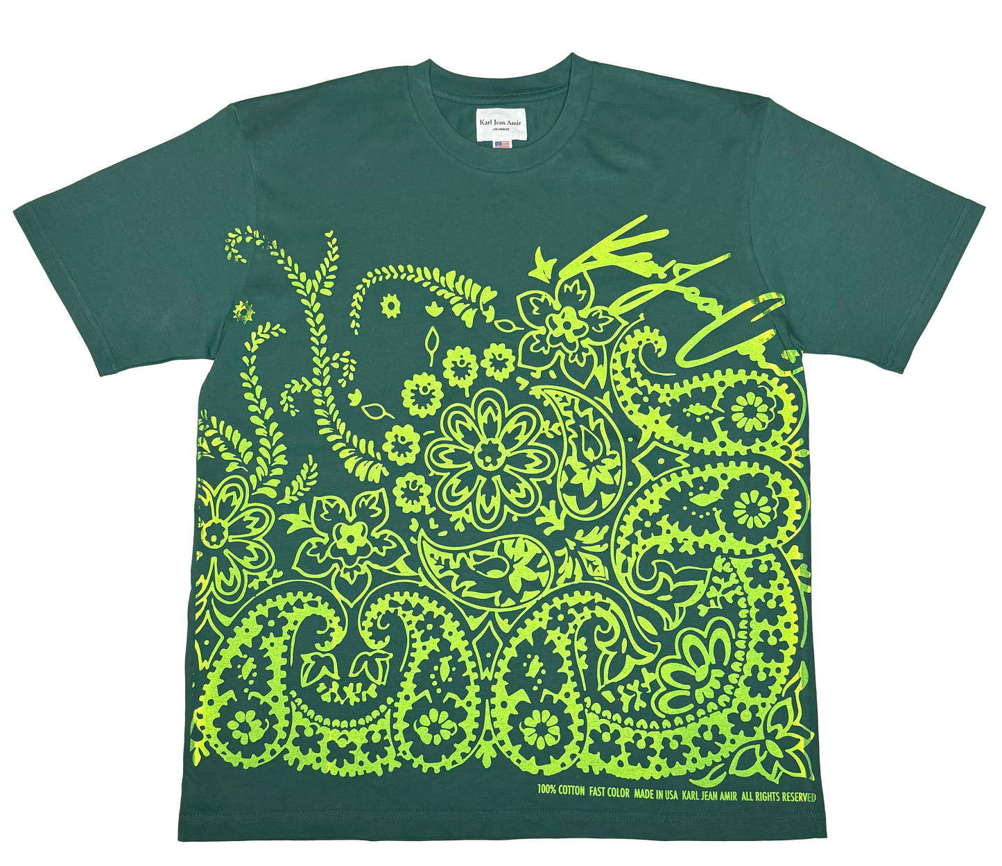 Paisley Tee Green