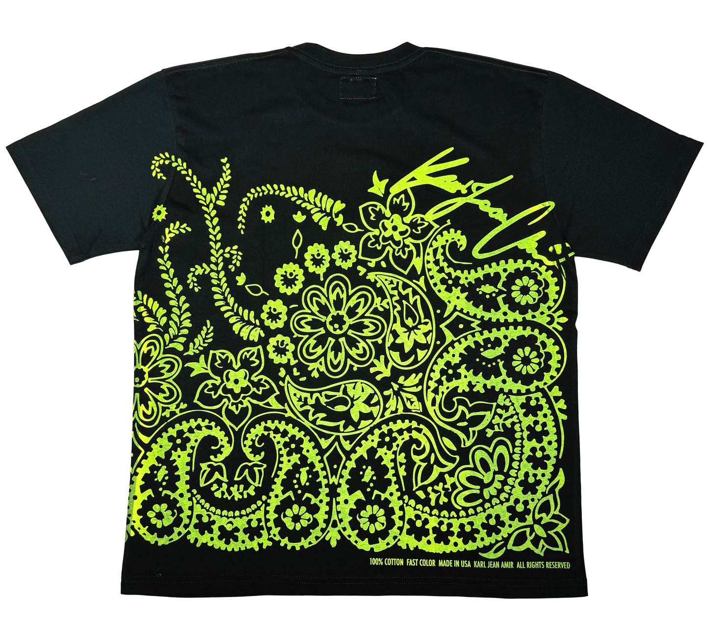 Paisley Tee Black