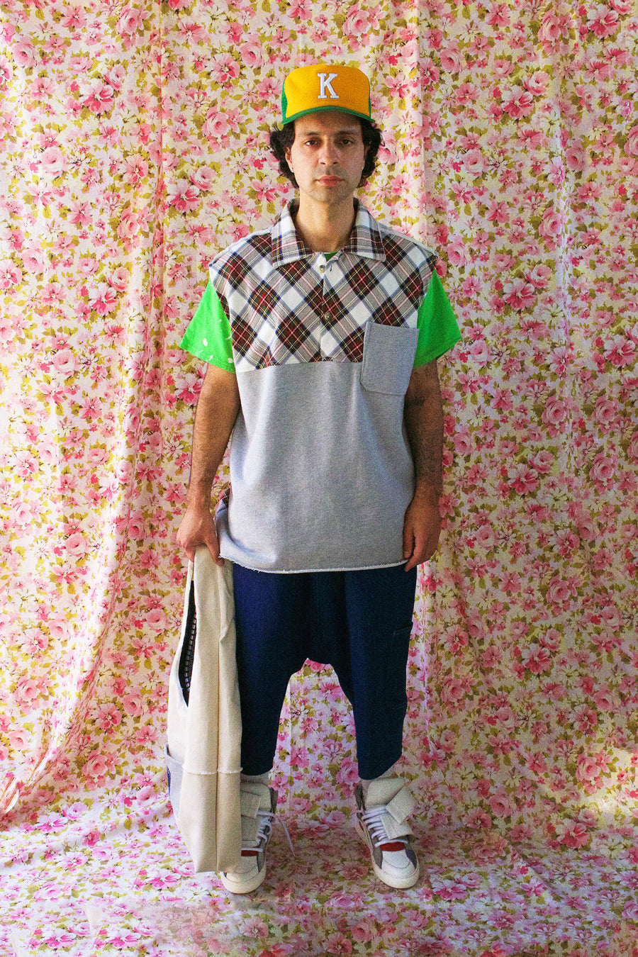Sleeveless Flannel Shirt