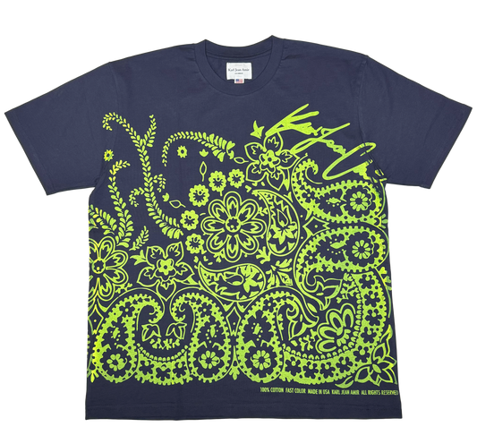 Paisley Tee Navy