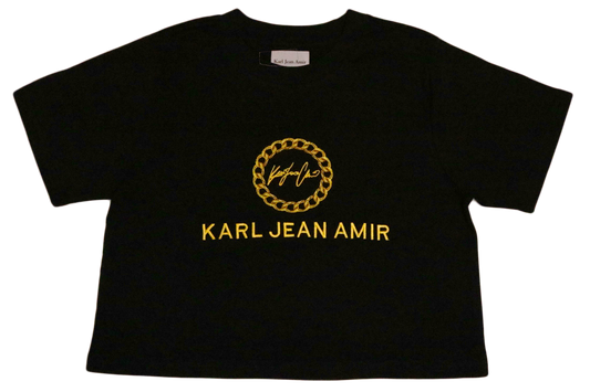 Cuban Link Crop Black