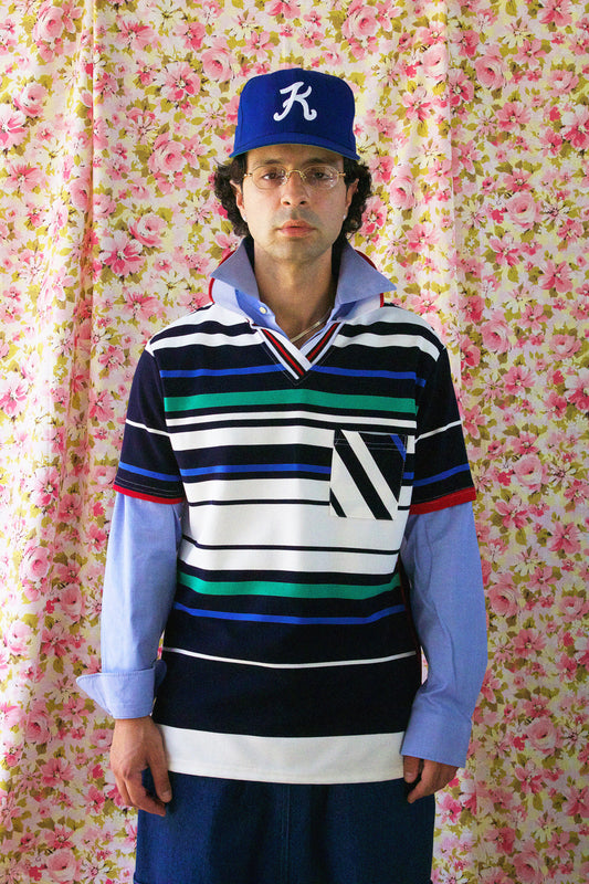 Rib Polo Shirt